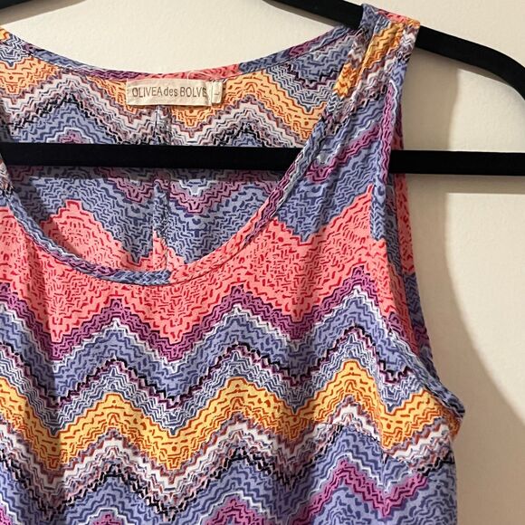 Multicolor Zigzag Dress - Picture 1 of 7